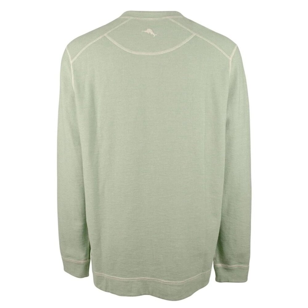 Tommy Bahama Fliprider Abaco Reversible Cotton Sweatshirt Mens 3XB Tropical Fern - Picture 2 of 12